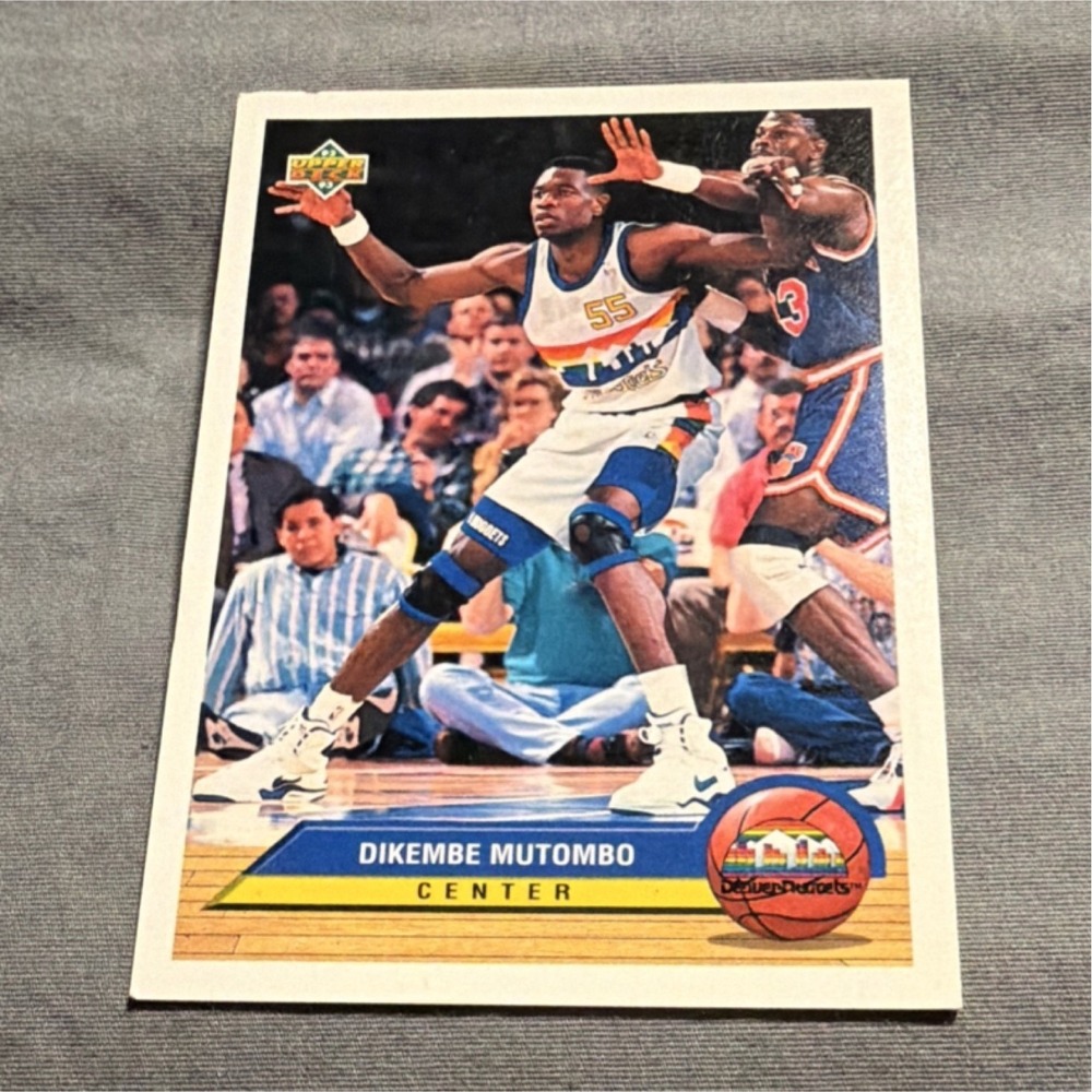 Upper Deck 1992-93 McDonald's Dikembe Mutombo #P10 Denver Nuggets Basketball NBA